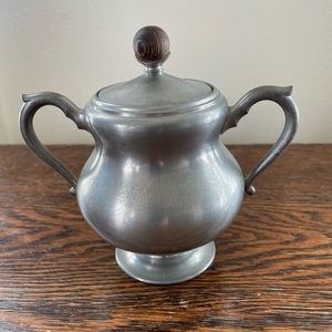 Pewter Sugar and Creamer set